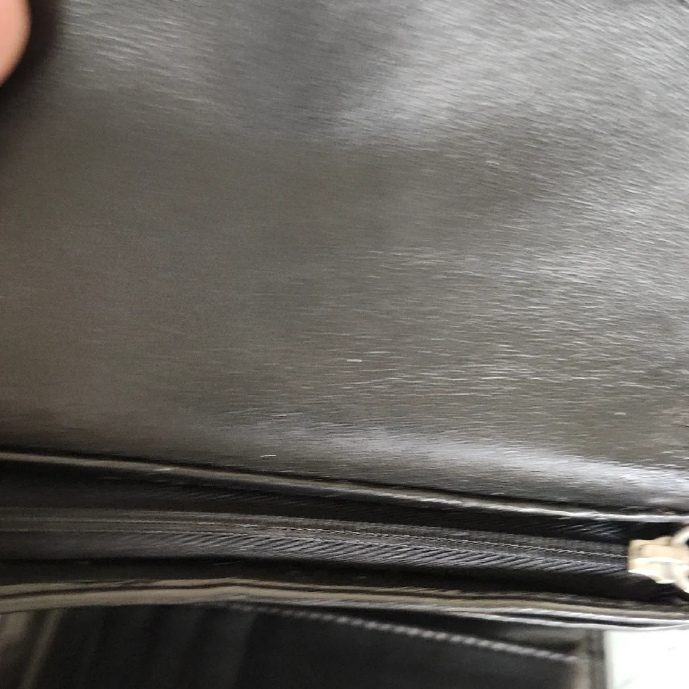 Coach Black Leather Buckle Wallet